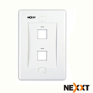 Nexxt 2 Port Wall Plate